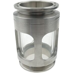 JOWIN Sanitary 2" Tri Clover Clamp Compatible Compact Short Sight Glass 304 Stainless Steel Silicone Sealing