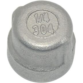 2" Cap,NPT Female Threaded Cast Pipe Fitting,Stainless Steel 304