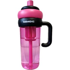 Rose Red Leak-Proof Water Bottle, Reusable Drinking Bottle with carrying handle for Gym, Outdoor & Workout (R2)