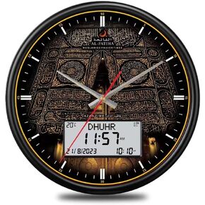 Azan Clock, LED Muslim Prayer Clock, Athan Wall Clock, Home/Office/Mosque Digital Azan Clock Home Decor White LED