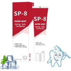 SP-8 Ultra Whitening Toothpaste, SP-8 Probiotic Toothpaste, SP8 Toothpastec, SP8 Fresh Breath Deep Cleaning Care Toothpaste 100g