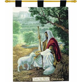 Manual Inspirational Collection 26 X 36-Inch Wall Hanging and Finial Rod, Lost No More by Greg Olsen
