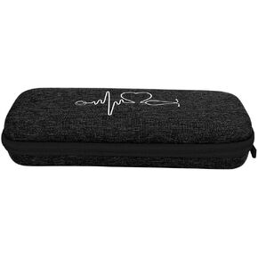 xuuyuu Stethoscope Organizer,Shockproof Stethoscope EVA Storage Case Portable Stethoscope Travel Carrying Bag With Inner Mesh Pocket For Stethoscope (Black)