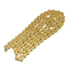 X AUTOHAUX 8 Speed 116 Links Speed Chain Replacement for Bicycle Bike MTB Metal Multicolor