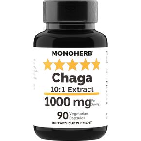 Chaga Mushroom Extract 1000 mg - 90 Vegetarian Capsules