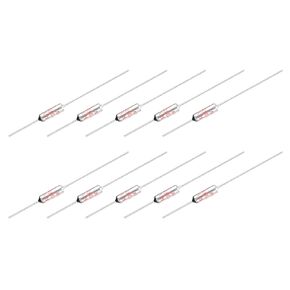 MECCANIXITY 10Pcs Metal Temperature Thermal Fuse RY145 145 °C 293 °F 10A 250V Cutoff Thermal Fuse for Motor Transformer Electric Industrial Home Appliance