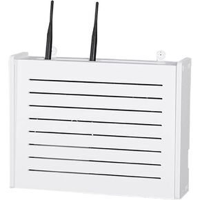 WiFi Wall Router Storage Box Decorative WiFi Hider Wall Mounted Headboard Shelf Floating Shelves White Shelf