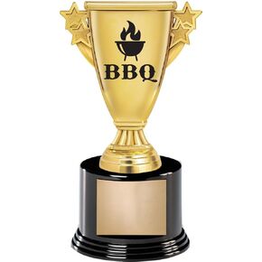 7" Cooking BBQ Award On Round Trophy Base