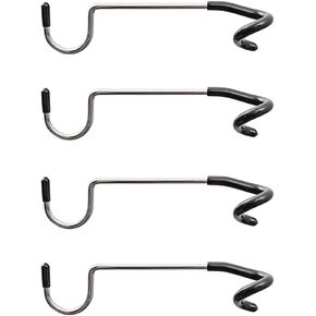 4Pcs Outdoor s lamp Hook Pole Mount Hooks, Black Pole Attachment Hanger, Multifunctional Camping Light Hook for Indoor& Outdoor Hanging Outdoor Light Hanging Holder Lights Camping Accessories