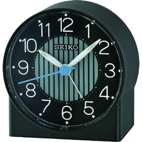 Seiko Asami Bedroom Alarm Clock, Black