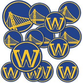 Desert Cactus Golden State Warriors Stickers NBA Officially Licensed Vinyl Decal Laptop Water Bottle Car Scrapbook 11.45x8.98 Sheet (Type 1-1)
