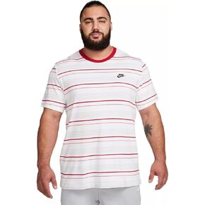 Nike Men's Sportswear Club Stripe Short Sleeve T-Shirt