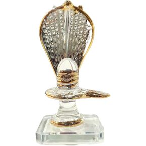 KLEO Glass Shiva Lingam Shiv Ling Idol Murti for Daily Pooja Purpose, and Home Decor.