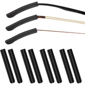 4 Pairs Silicone Glasses Ear Grip Non Slip Eye Glasses Ear Grippers Comfort Glasses Ear Cushion Eyeglass Temple Tips Sleeves Anti Slip Eyeglass Ear Pads Elastic Eyewear Retainer for Sunglasses (Black)
