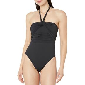 Lauren Ralph Lauren Beach Club Solid Twist Bandeau One-Piece