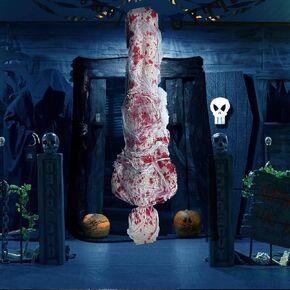 60" Bloody Halloween Decorations Hanging Indoor Outdoor Creepy Decor Cocoon Corpseprop for Haunted House
