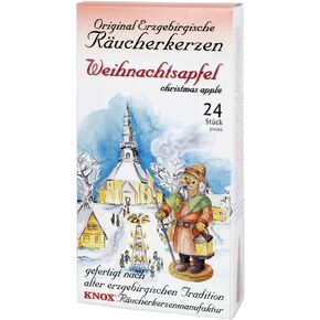 Knox Christmas Apple Scent German Incense Cones Made in Germany Pack of 24 Cones