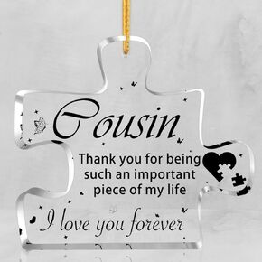 Thank you Gifts for Women - Appreciation Gifts for Friend Mom Father Teacher Boss Coworkers - Acrylic Ornament Plaque - Christmas Birthday Thanksgiving Ideas Ornament