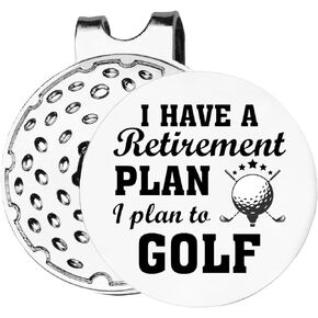 Funny Golf Gifts for Men Women, Golf Ball Marker Gifts for Golfers, Golf Ball Marker Magnetic Hat Clip, Novelty Golfing Gift for Retirement Christmas Birthday, Golf Accessories Gifts