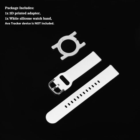 حزام بديل متوافق مع حزام ساعة السيليكون Ava Fertility Tracker 2.0,18 مم مع محول Ava البديل in Kuwait