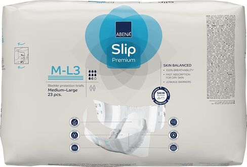ملابس داخلية سهلة الارتداء من Abena Slip Flexi-Fit Premium، المستوى 3، (متوسط ​​إلى كبير جدًا)، متوسط/كبير، 92 قطعة in Kuwait