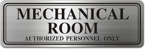 Metal Stainless Steel Authorized Personnel Only Sign，9x3in (Electrical Room) in Kuwait