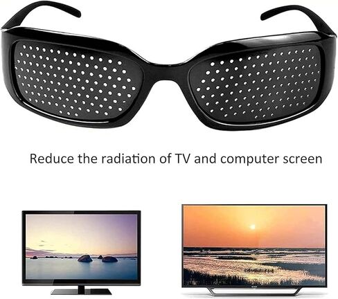 مجموعة من نظارتين للجنسين مضادة لقصر النظر الاستجماتيزم للرجال والنساء لتحسين الرؤية وتصحيح الحول نظارات التعب (أسود-91-D2) in Kuwait