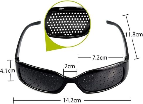 مجموعة من نظارتين للجنسين مضادة لقصر النظر الاستجماتيزم للرجال والنساء لتحسين الرؤية وتصحيح الحول نظارات التعب (أسود-91-D2) in Kuwait