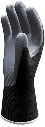 SHOWA Atlas 370B Nitrile Palm Coating Glove, Black, Medium (Pack of 12 Pairs) in Saudi Arabia