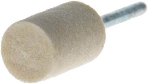 Utoolmart 12mm Wool Felt Mounted Points Cylindrical Polishing Bits Burrs Buffing Wheels Grinding Head with 1/8" Shank 15 Pcs in Saudi Arabia