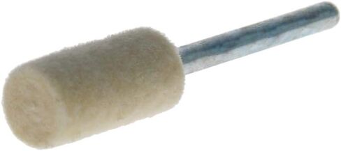 Utoolmart 12mm Wool Felt Mounted Points Cylindrical Polishing Bits Burrs Buffing Wheels Grinding Head with 1/8" Shank 15 Pcs in Saudi Arabia