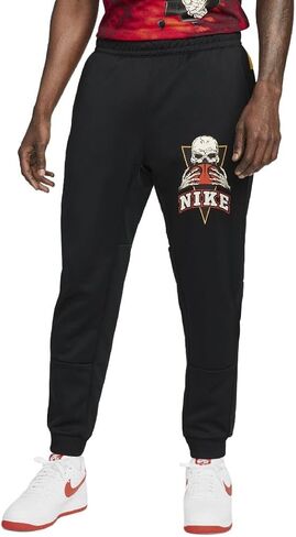 Nike Frenzy Joggers Men's Pants DR9820-010, Black/Orange (US, Alpha, Large, Regular, Regular, Polyester) in Saudi Arabia