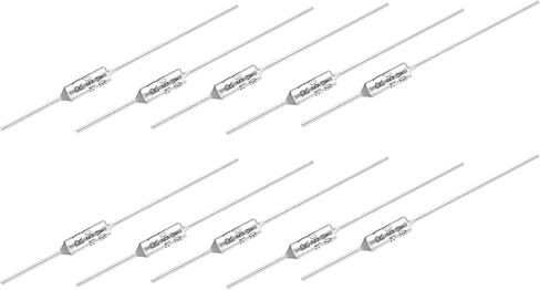 MECCANIXITY 10Pcs Metal Temperature Thermal Fuse RY145 145 °C 293 °F 10A 250V Cutoff Thermal Fuse for Motor Transformer Electric Industrial Home Appliance in Saudi Arabia