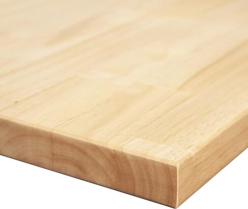 Latitude 59 Hardwood 4 ft. L x 20 in. D x 1.25 in. T Butcher Block Folding Countertop in Clear UV Finish Black Brackets in Saudi Arabia