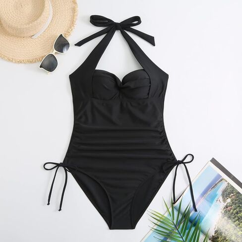 One Piece Swimsuit Women's Cross Twisted Wrap Strap Sexy Bikini Swimsuit in Saudi Arabia