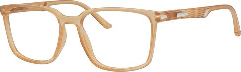 Eyekepper Reading Glasses Large Frame Square Readers Spring Hinges Men Women Champagne +3.00 in Saudi Arabia