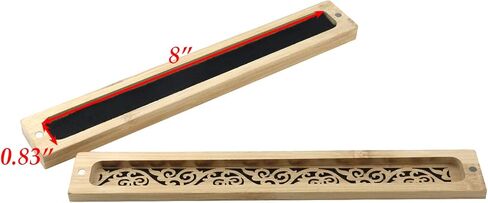 2 قطعة حامل بخور من الخيزران غريس صندوق مبخرة حافظة رماد (نمط سحابة) in Kuwait