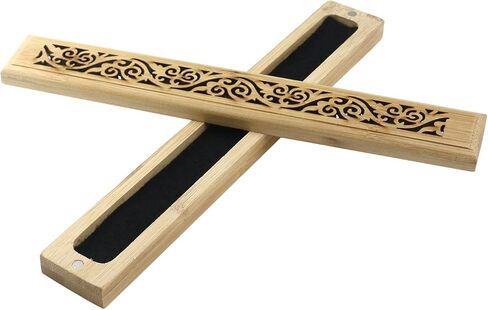 2 قطعة حامل بخور من الخيزران غريس صندوق مبخرة حافظة رماد (نمط سحابة) in Kuwait