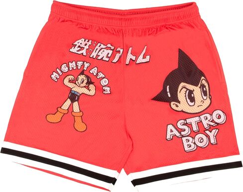 إسحاق موريس ليميتد أسترو بوي رجالي شورت رياضي شبكي مايتي أتوم مانغا شورت شبكي أستروبوي جرافيك شورت رجالي in Kuwait