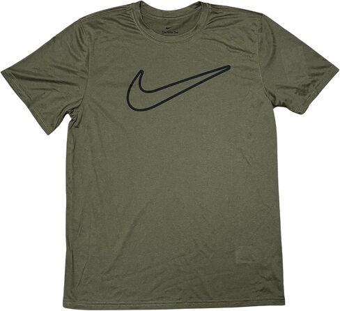 تيشيرت اللياقة البدنية Dri-Fit للرجال من نايكي (الولايات المتحدة، ألفا، كبير، عادي، عادي، أخضر) in Saudi Arabia