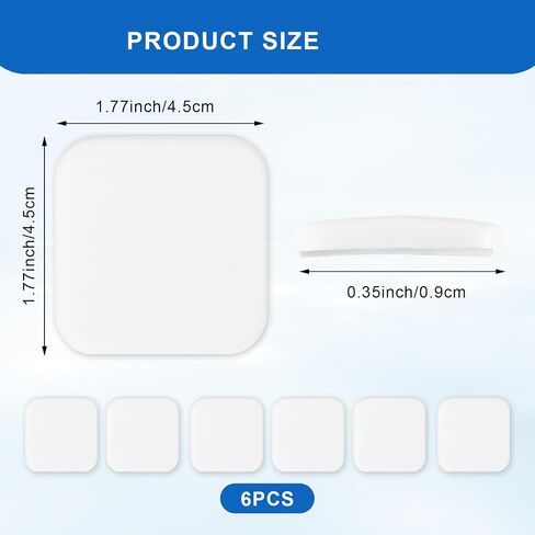 6Pcs Door Stoppers Wall Protector, Buffer Guard Doorknob Door Handle Bumper, Silicone Door Knob Guard Wall Shield, Self-Adhesive Door Handle Bumper Silencer for Home, Office, School in Saudi Arabia