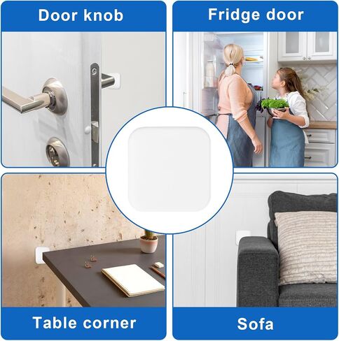 6Pcs Door Stoppers Wall Protector, Buffer Guard Doorknob Door Handle Bumper, Silicone Door Knob Guard Wall Shield, Self-Adhesive Door Handle Bumper Silencer for Home, Office, School in Saudi Arabia