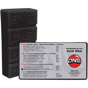 One Mfg F1 Summer Slush Snowboard & Ski Wax 750 جرام (1.65 رطل) طوب كبير - حجم كبير في الظروف الدافئة الشمع الساخن أو فرك