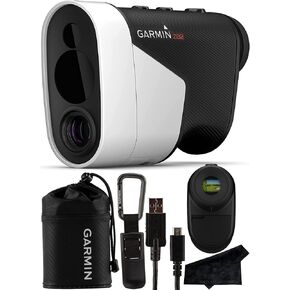 Garmin Approach Z82 Golf GPS 450 Yard Laser Range Finder مع قطعة قماش من الألياف الدقيقة من سلسلة Signature in Kuwait