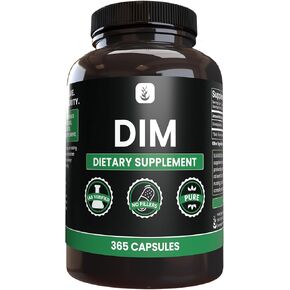 PURE ORIGINAL INGREDIENTS Diindolylmethane (DIM) (365 Capsules) No Magnesium Or Rice Fillers, Always Pure, Lab Verified