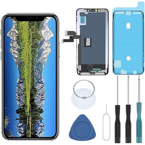 PassionTR for iPhone 11 Pro LCD Screen Replacement Kit 5.8-inch 3D Touch Display Digitizer Replacement Screen Full HD with Repair Tools Kit + Waterproof+Screen Protector