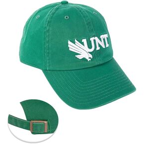 Desert Cactus University of North Texas Baseball Hat UNT Mean Green Brimmed Embroirderd Hats Cap Adjustable Cloth Strap Adult (Style C)