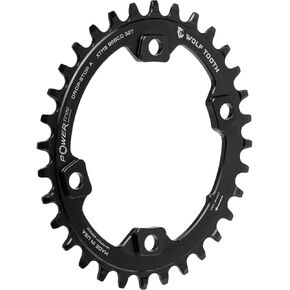 Wolf Tooth Elliptical Mountain Bike Direct Mount Oval Chainring for Shimano Cranks (34 Tooth, for M8000 XT, PowerTrac, MTB)