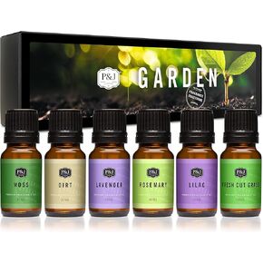 P&J Trading - Woodland Set of Scented Oils - Cedar, Warm Rustic Woods, Moss, Redwood Forest, Mountain Air, Evergreen Forest Fragrance Oils for Candle Making, Soap Making, Diffuser Oils
