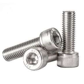 10pcs M8-1.25x18mm Socket Head Cap Screws Bolts, Stainless Steel 18-8 (304), Bright Finish, Fully Threaded, Allen Socket Drive, Silver